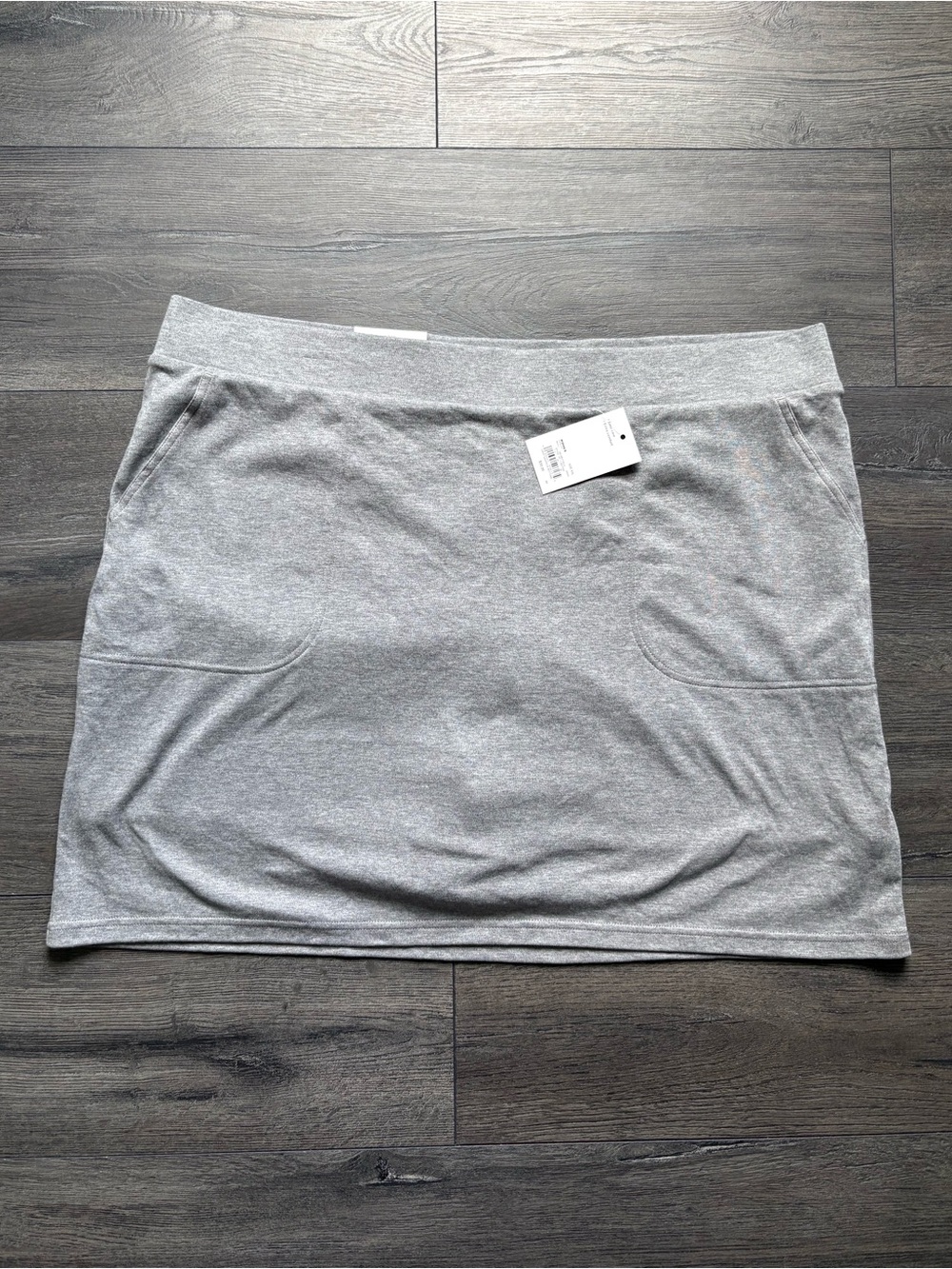 Croft & Barrow Womens The Extra Soft Skort Gray Mid Rise Size XXL NWT